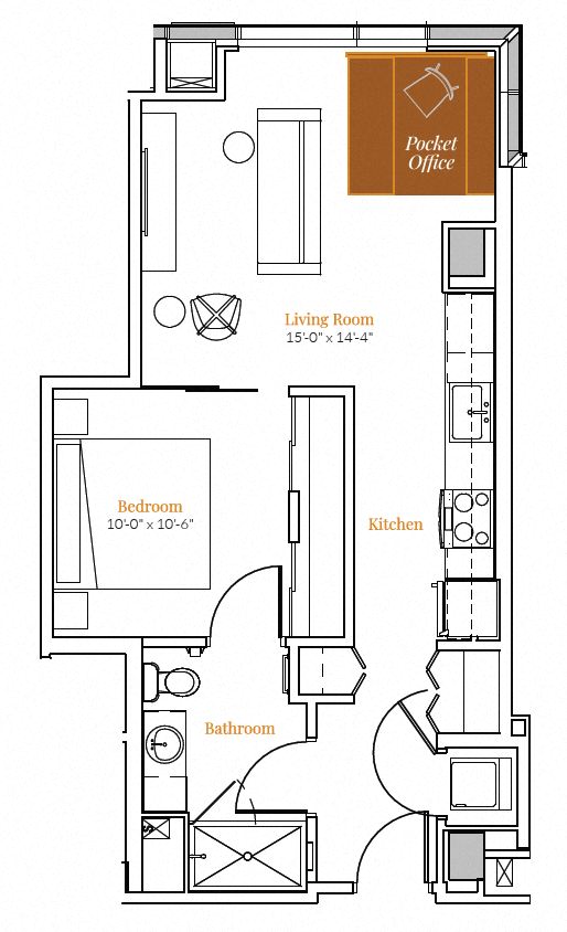  1 Bedroom 13 - Ori Expandable Apartment